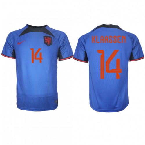 Nederland Davy Klaassen #14 Bortedrakt VM 2022 Kortermet Nederland Davy Klaassen #14 Bortedrakt VM 2022 Kortermet